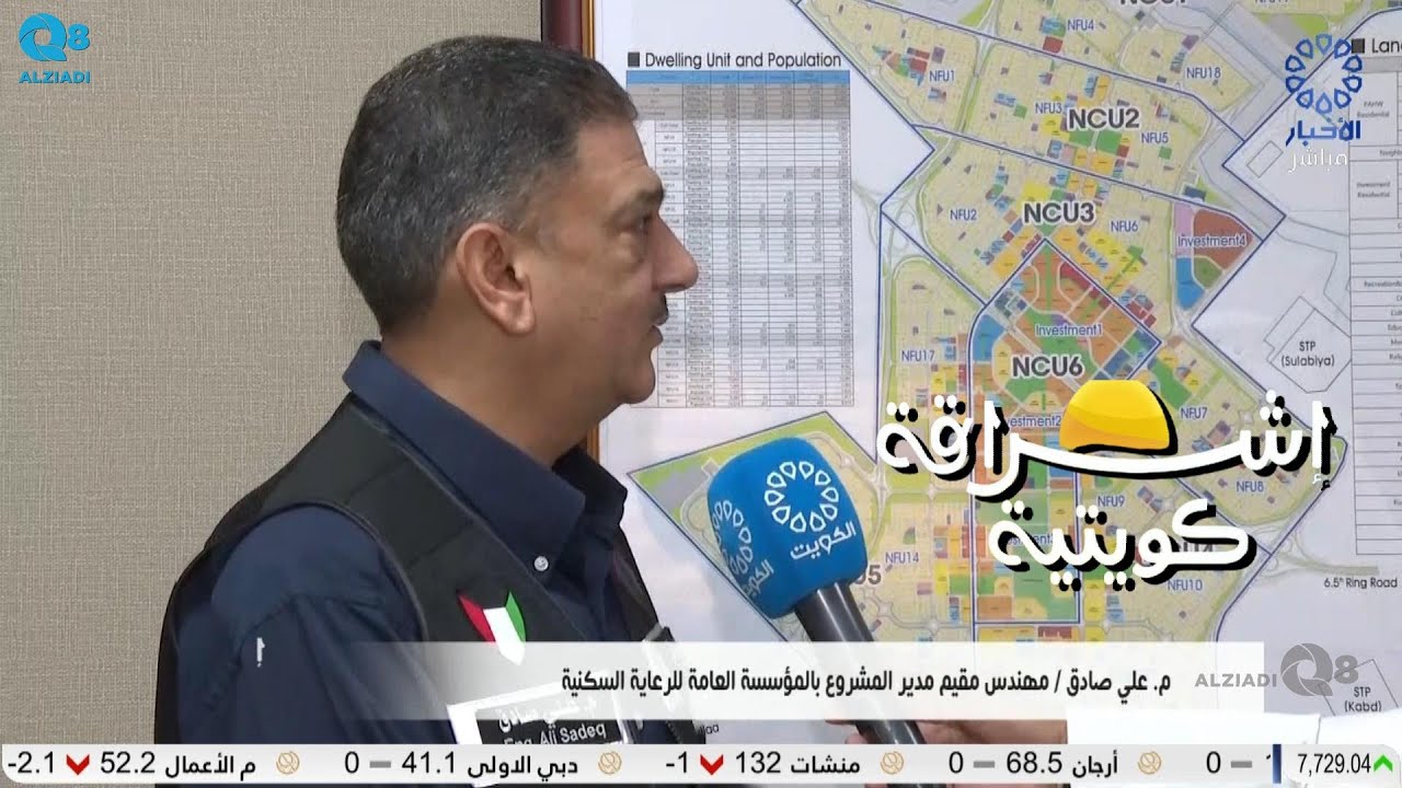 لقاء المهندس علي صادق في برنامج (إشراقة كويتية) عن مشروع مدينة جنوب سعد العبدالله