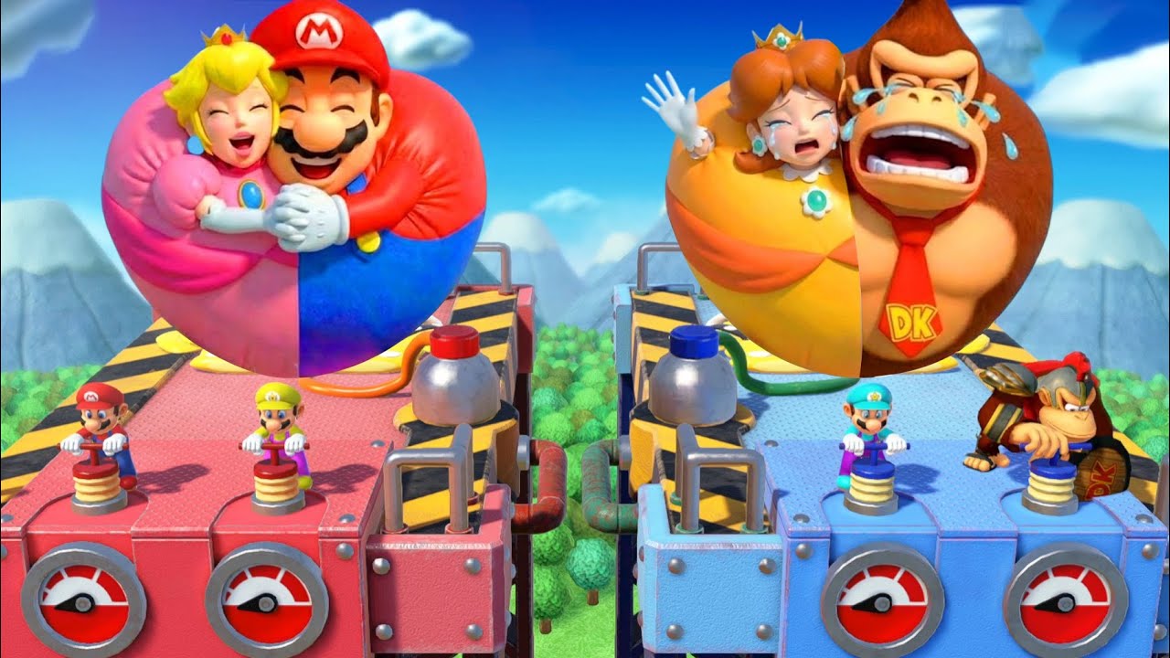 [マリオパーティ スーパースターズ] 楽しいミニゲーム * マリオ vs ピーチ vs ロゼッタ vs ドンキーコング (マスター難易度 CPU)