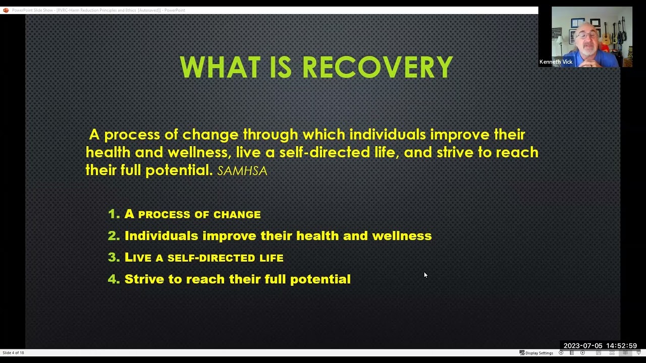 SAMHSA's recovery definition
