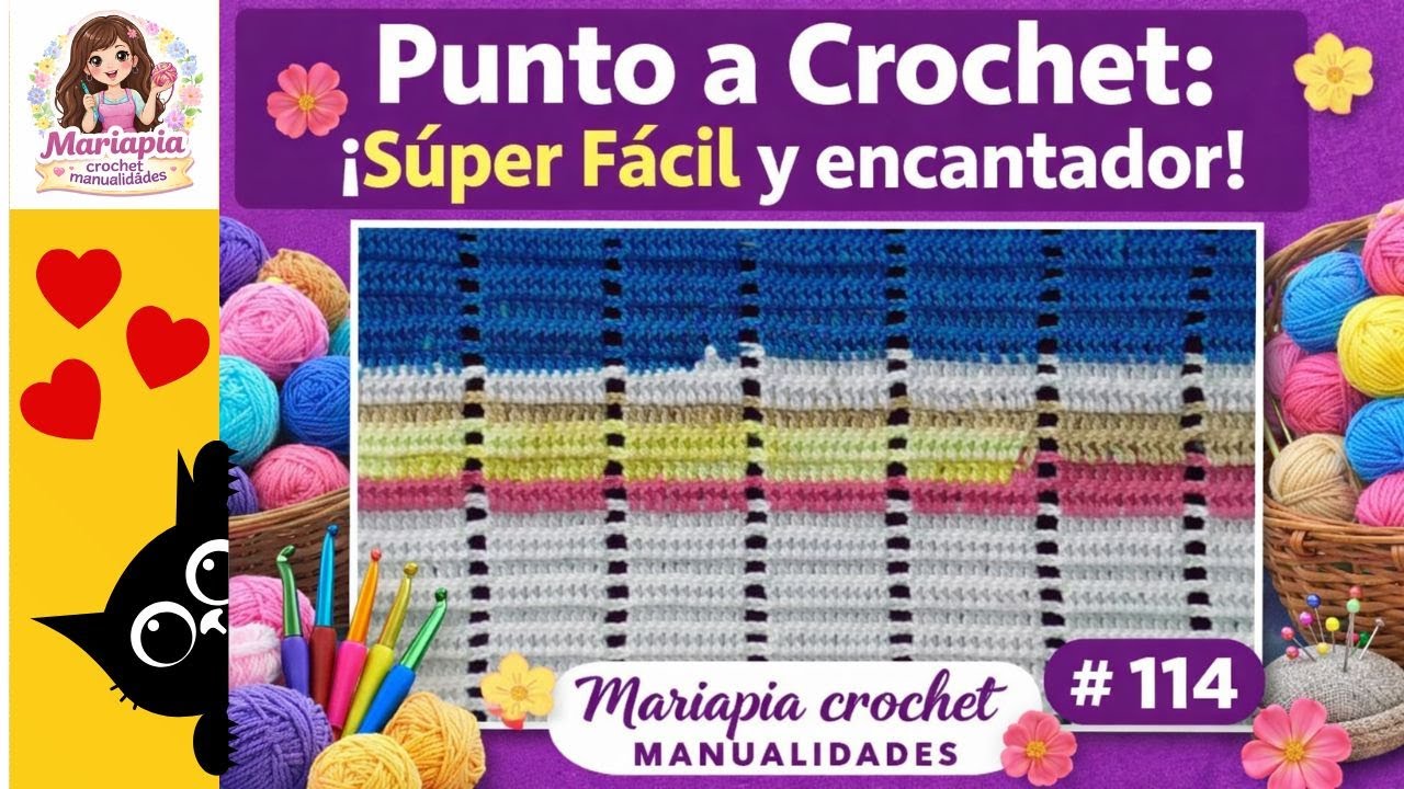 Punto a Crochet: ¡Súper Fácil y encantador!
