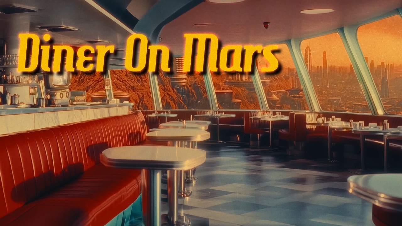 Diner On Mars | Retro-futuristic Ambience, Diner Ambience, 1950s Oldies
