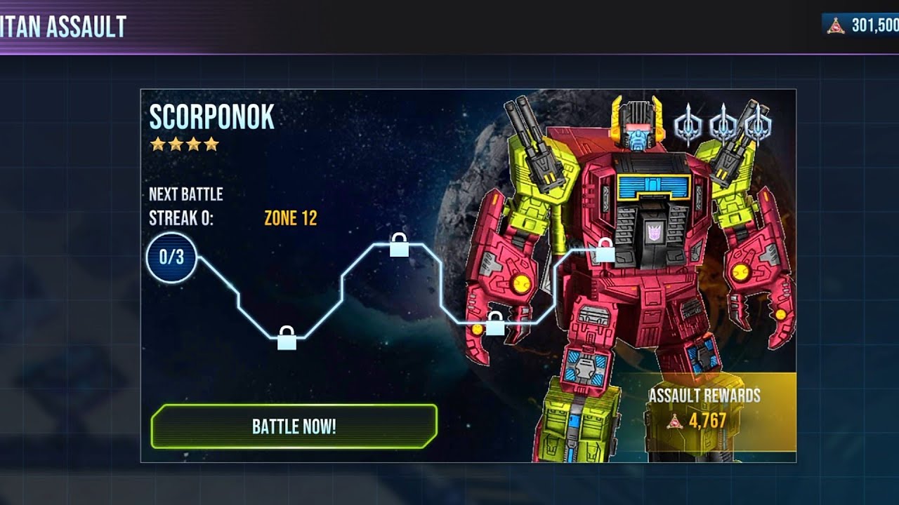 Titan Assault: 4-Star Scorponok (2025) | TRANSFORMERS: Earth Wars