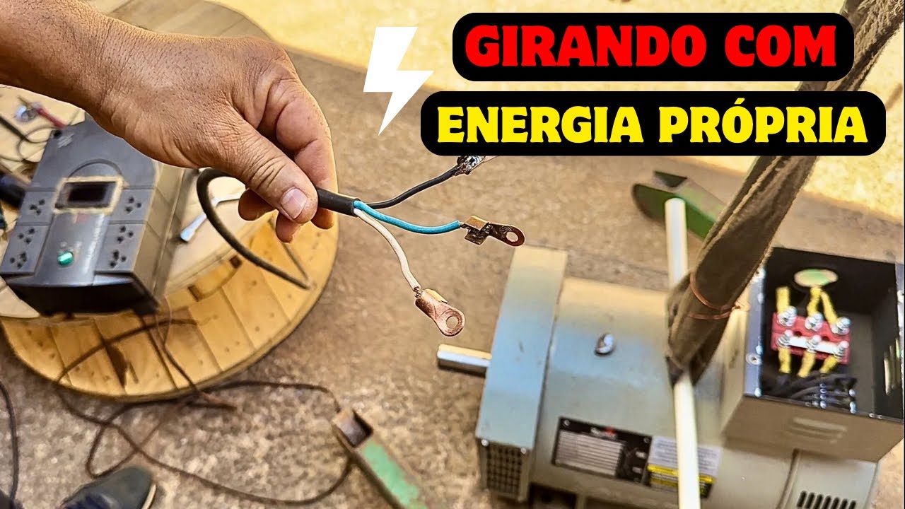 GERADOR QUE SE MOVIMENTA POR INDUÇÃO ELETROMAGNÉTICA