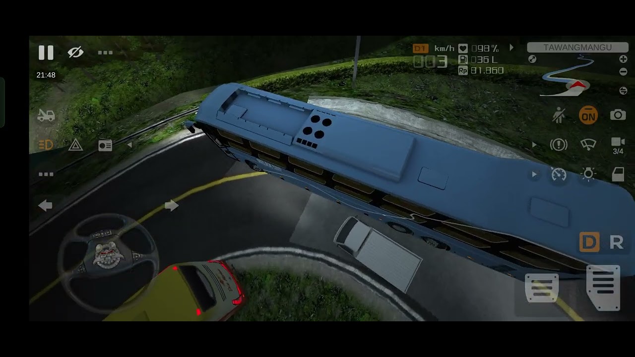 💥💥Ghat Road 🛣️🛣️ Full Risky Drive 💥💥 Bus simulator Indonesia gameplay 🚌🚌