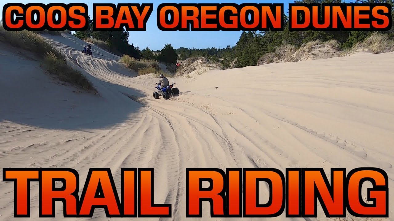COOS BAY OREGON DUNES Fast and Twisty Trail Riding / Stock Yamaha YFZ 450