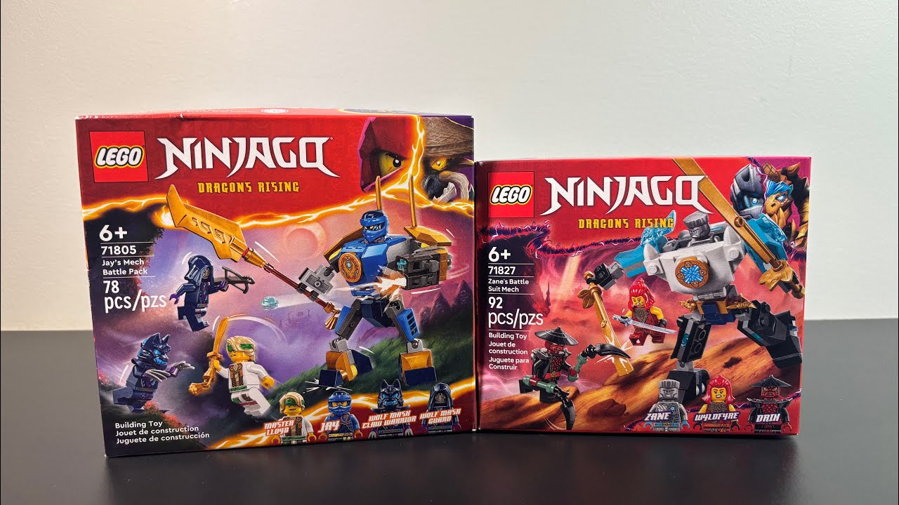 Lego Ninjago Jay&rsquo;s Mech Battle Pack VS. Zane&rsquo;s Battle Suit Mech!!! Lego Ninjago comparison! (2025)