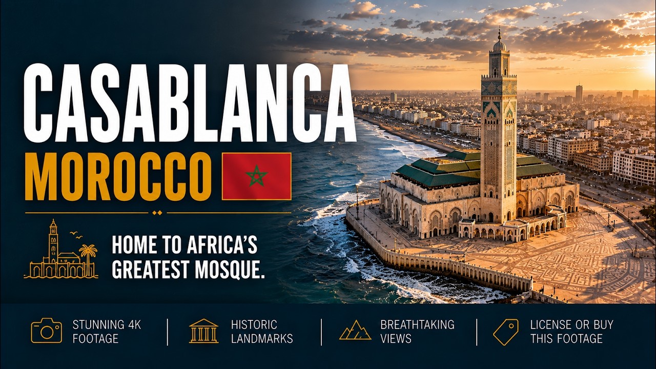 Casablanca Mosque Hassan II ● Morocco 🇲🇦 【4K】 [2023]