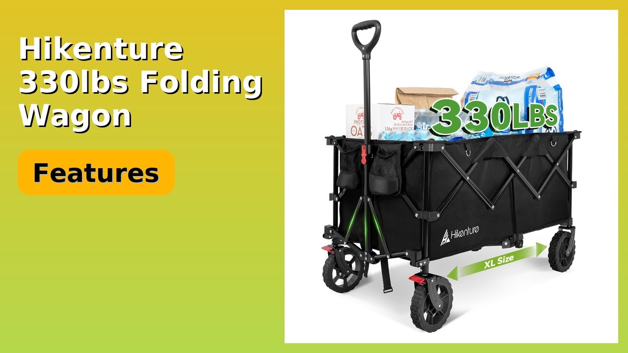 REVIEW (2025): Hikenture 330lbs Folding Wagon. Features.