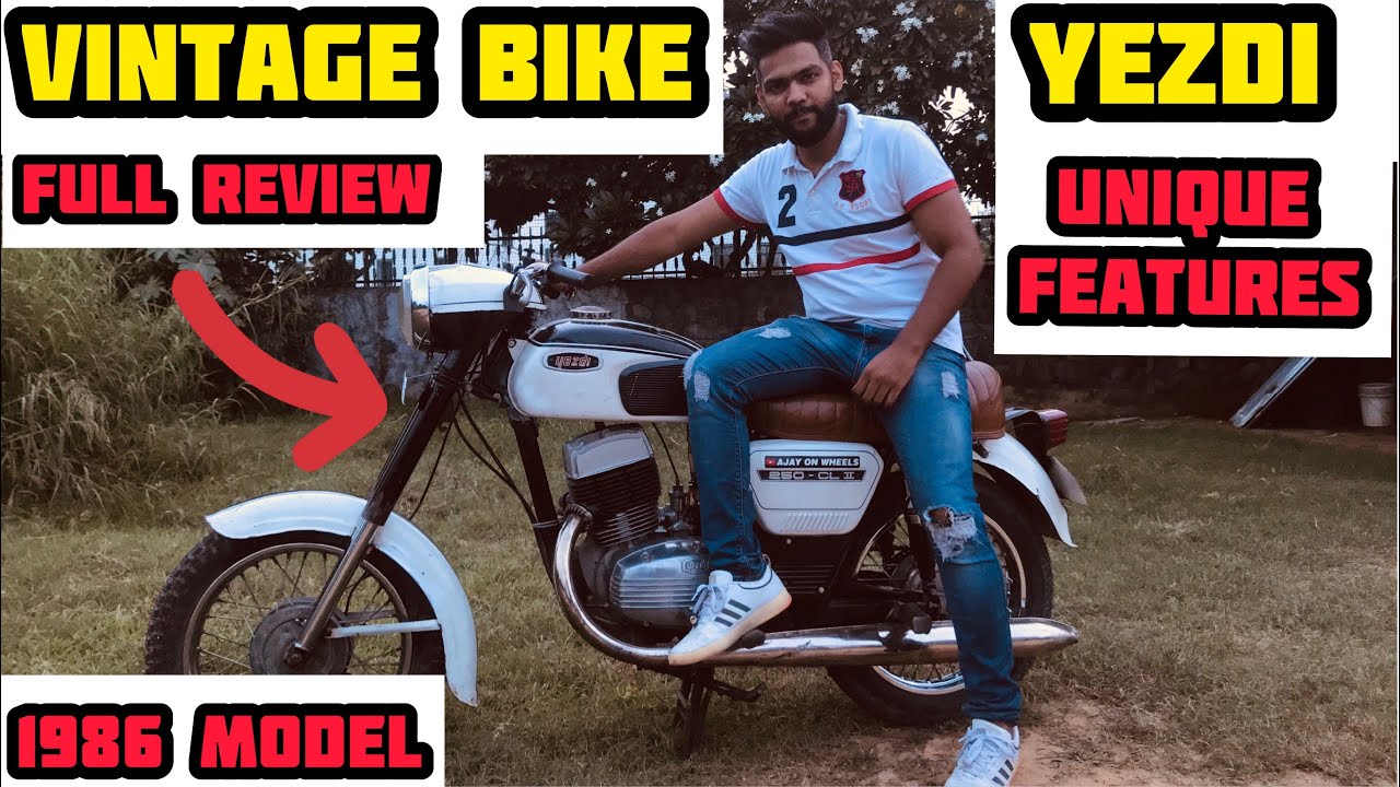 OLD JAWA YEZDI, TOP ANTIQUE FEATURES FULL REVIEW 1986 MODEL