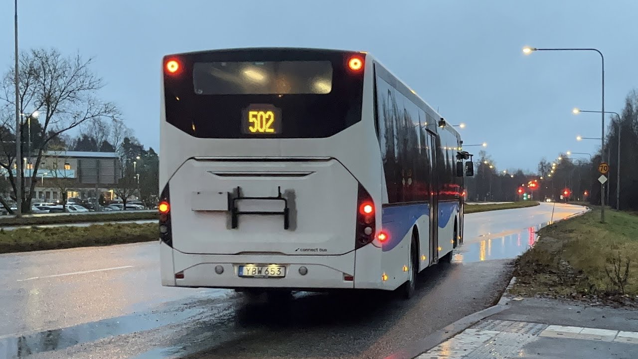 Linje 502 från Karlskoga busstation till Karlskoga lasarett