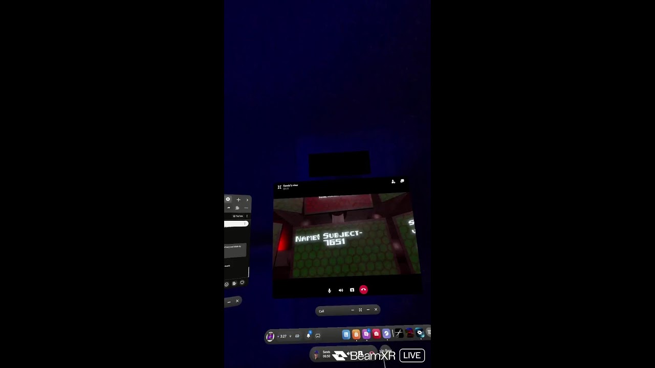 Hanging out and playing Beat saber