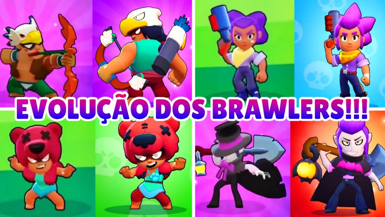 REMODELS DOS PERSONAGENS DO BRAWL STARS! (2017-2024)