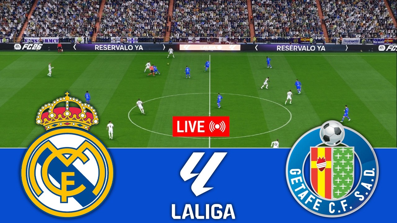 🔴Real Madrid vs Getafe - La Liga League 25/26 Match - efootball Pes 21 Gameplay