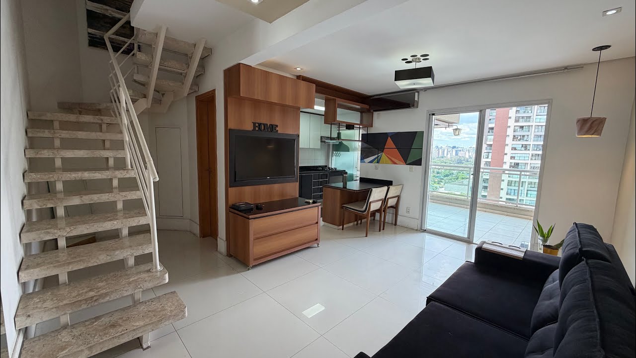 Lindo duplex mobiliado perto do Ibirapuera com dois dormitórios 