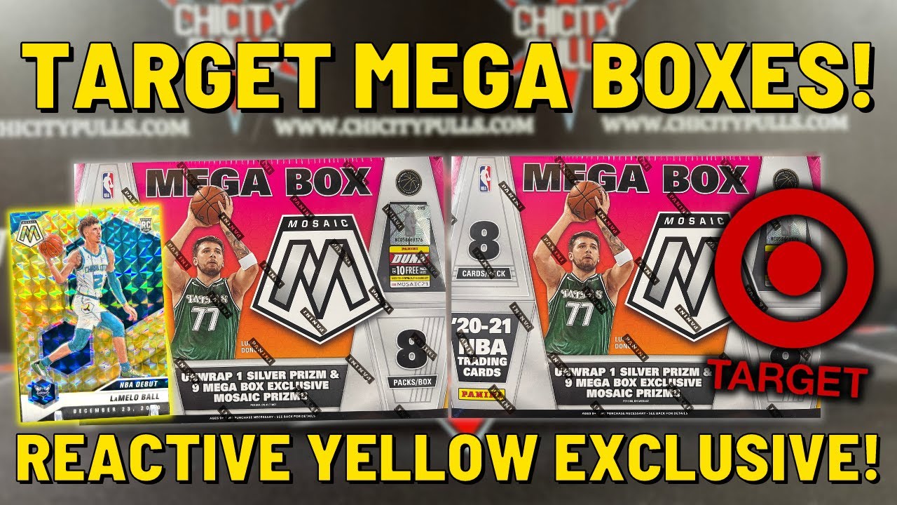 First Look: 20/21 Panini Mosaic Basketball Target Mega Boxes! YELLOW REACTIVE PRIZMS! *GIVEAWAY*