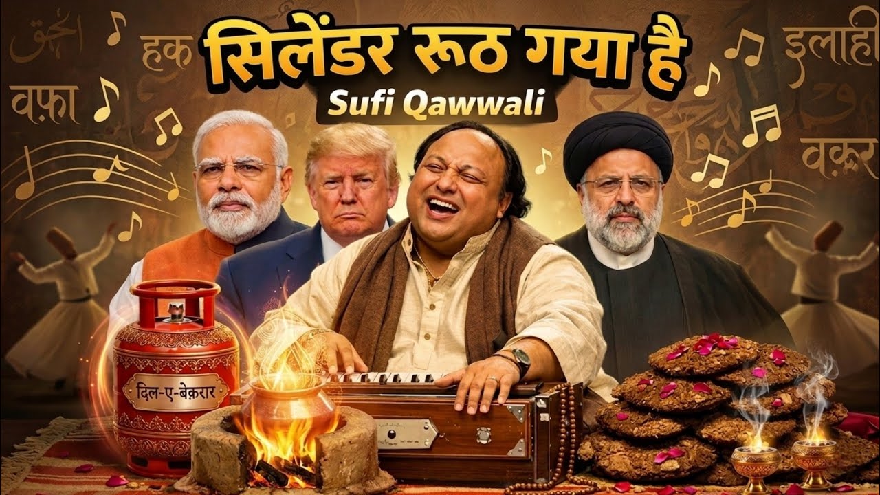 ​🔥 गैस सिलेंडर रूठ गया है | Comedy Sufi Qawwali | Modi & Trump Reactions 😂🎙️