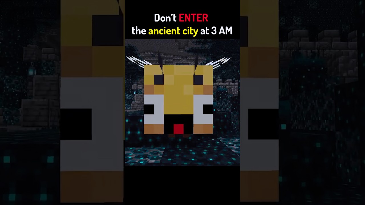 DON'T ENTER THE ANCIENT CITY AT 3AM IN MINECRAFT #shorts