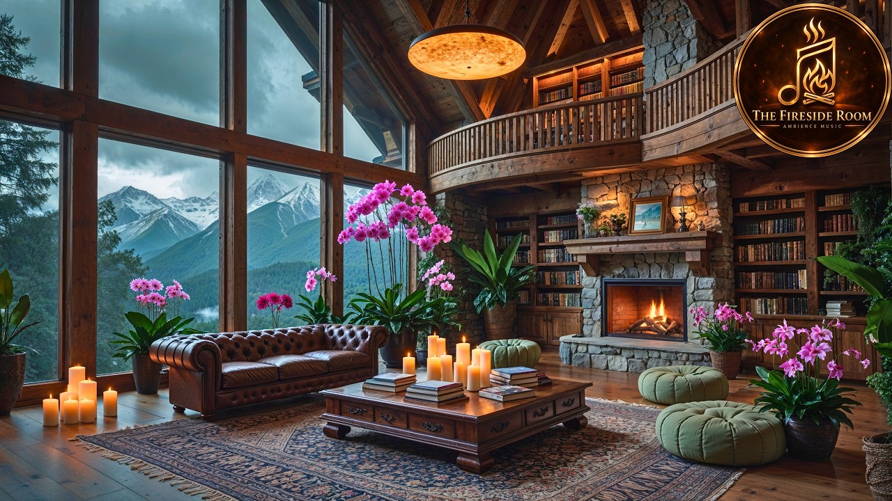 Luxury Chalet Ambience | Melancholic Cello & Soft Piano for Deep Focus, Relaxation and Sleep