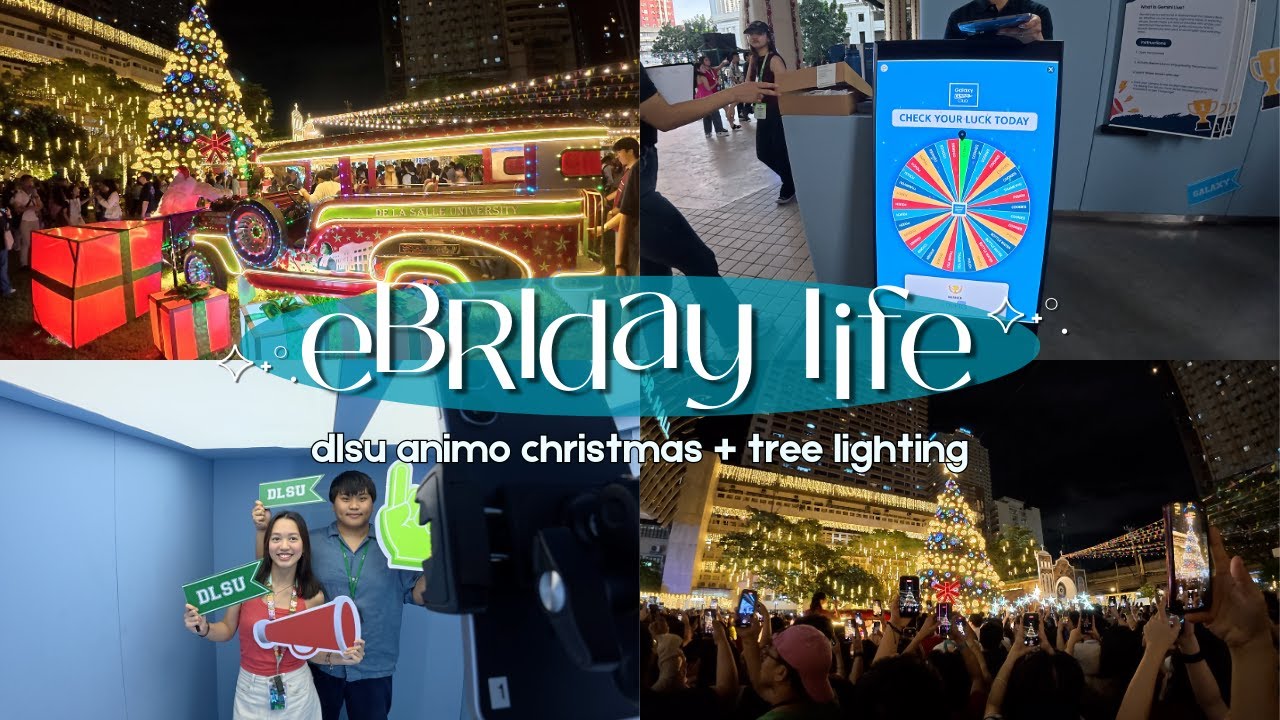 college diaries 🎄 dlsu animo christmas, galaxy campus club, mini perfume haul 🌟