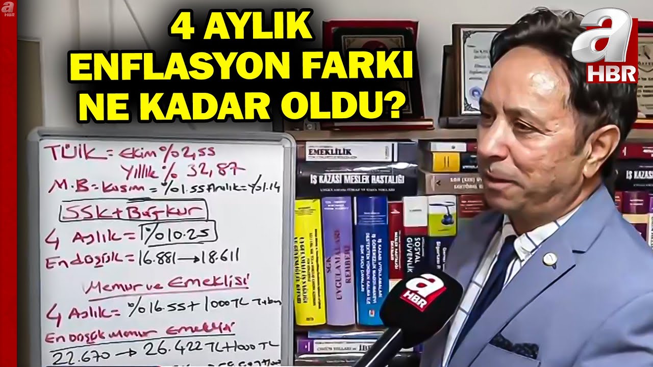 4 Aylık Enflasyon Farkı Ne Kadar Oldu? SGK Uzmanı İsa Karakaş Yanıtladı! | A Haber