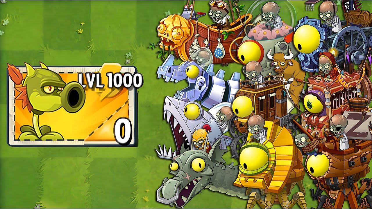 Every Random Plants LEVEL 1000 Power-Up vs ALL Final Bosses Fight! - PvZ 2 Final Bosses
