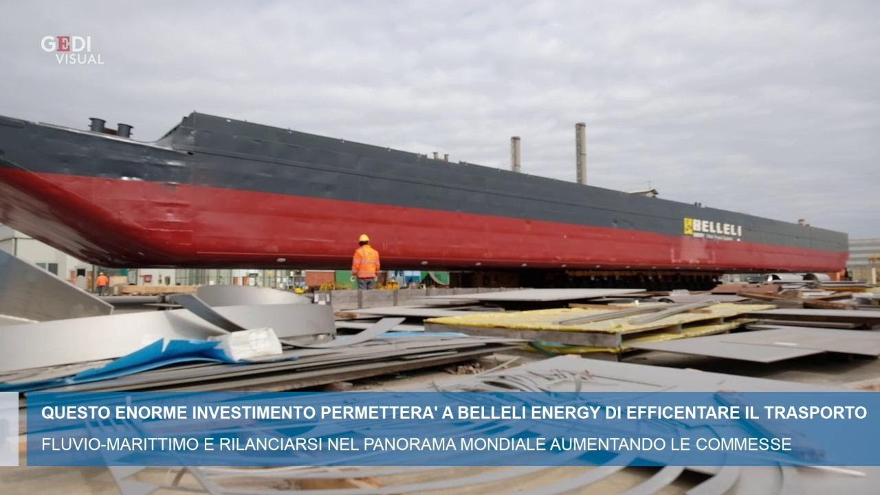 La maxi chiatta costruita da Belleli è pronta per navigare