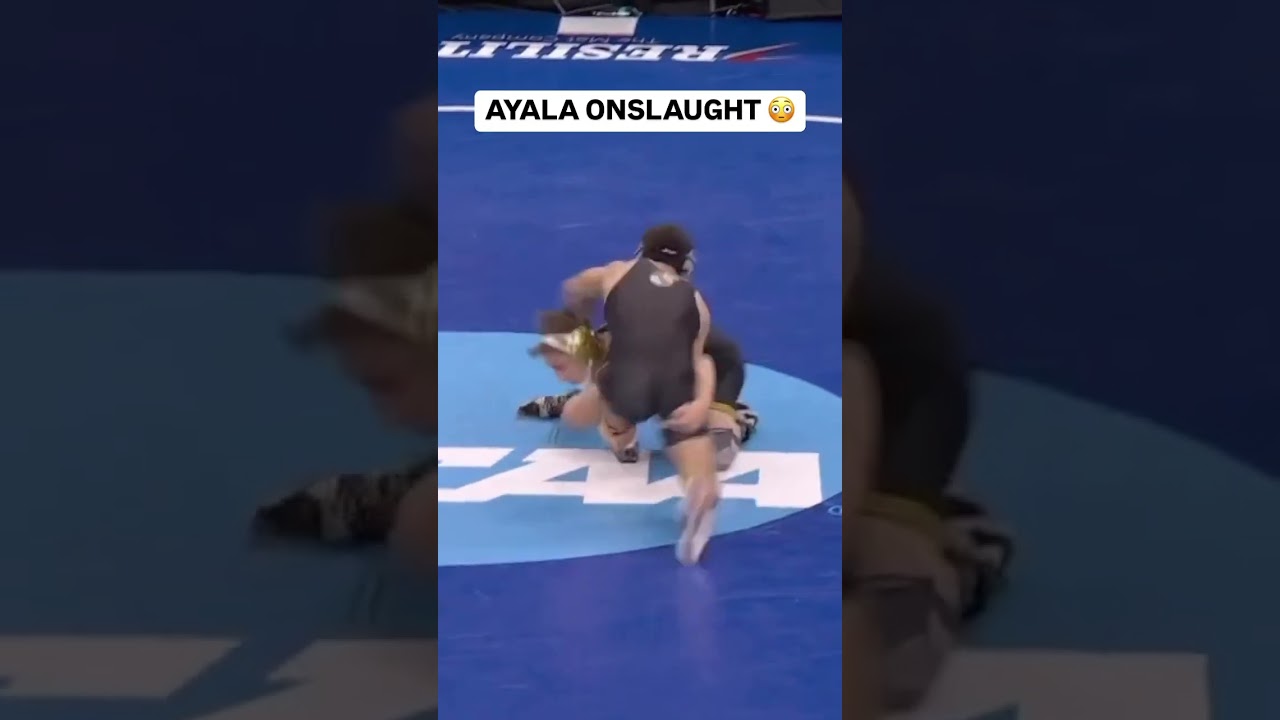 Drake Ayala racked up 7 takedowns in his NCAA quarterfinal against Nic Bouzakis! #ncaawrestling