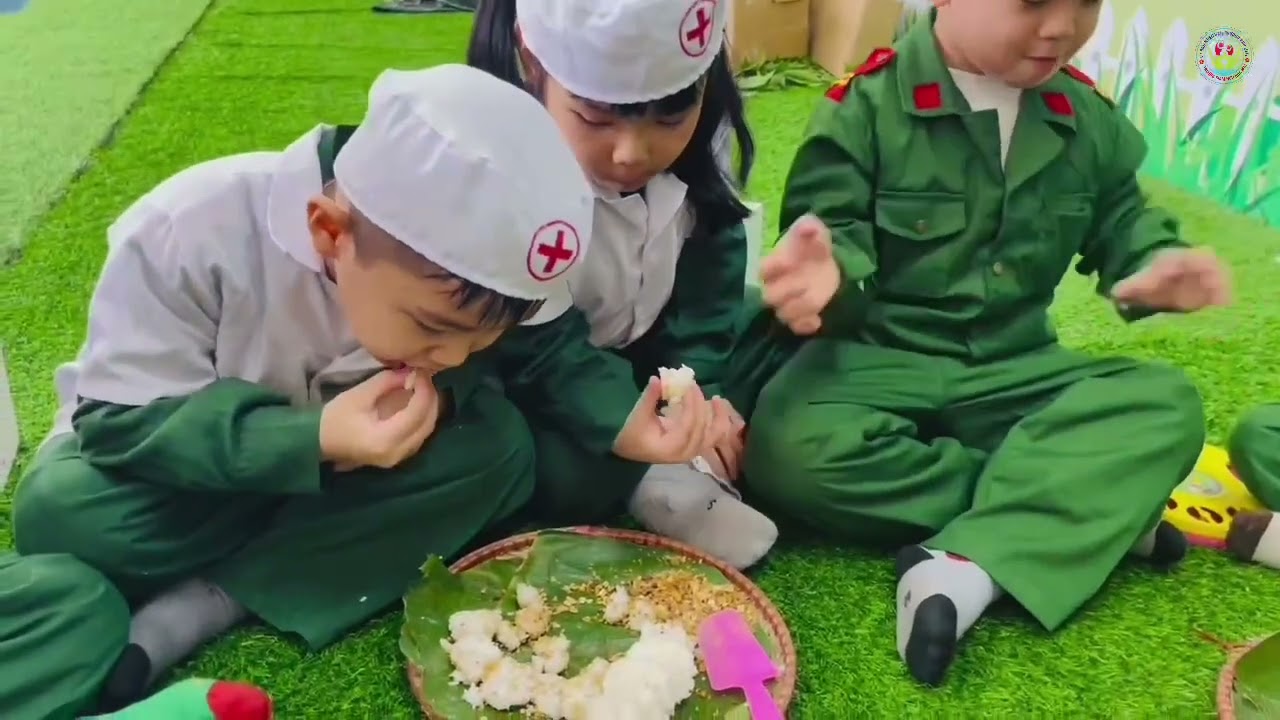 B&eacute; vui l&agrave;m chiến sĩ t&iacute; hon - Khối 5 tuổi