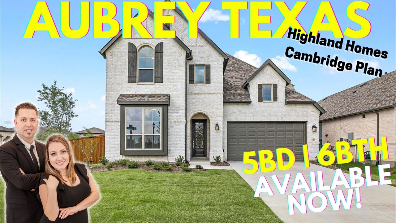 Highland Homes Cambridge plan | Home for Sale in Aubrey TX | Arrowbrooke Aubrey TX