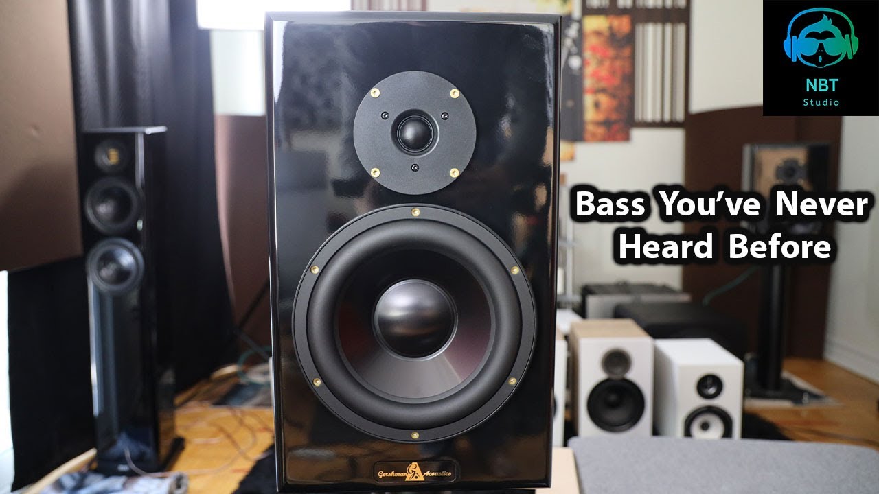 Gershman Studio II Speaker Review ! Subwoofer inside a bookself speaker...