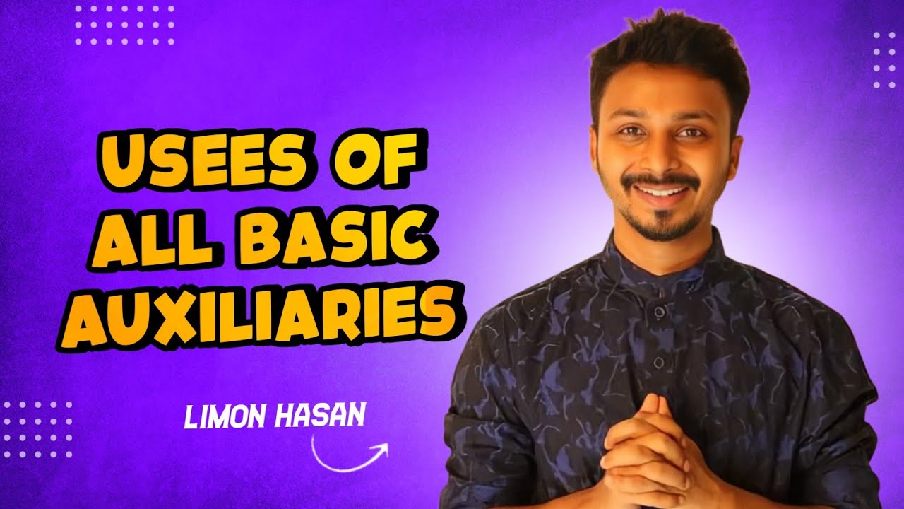 Uses of all the basic auxiliaries | Basic Grammar | Easy English learning
