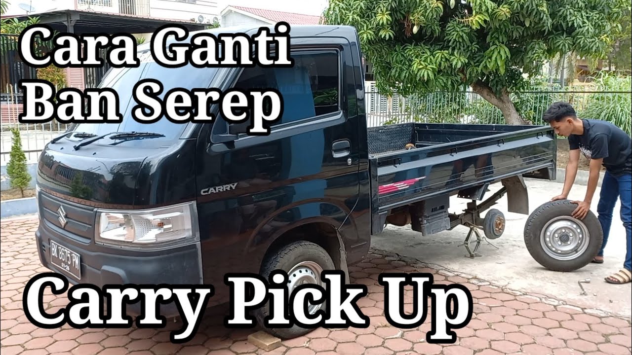 Cara mengganti ban cadangan | menurunkan | mendongkrak | membuka ban serep New Suzuki Carry Pick Up