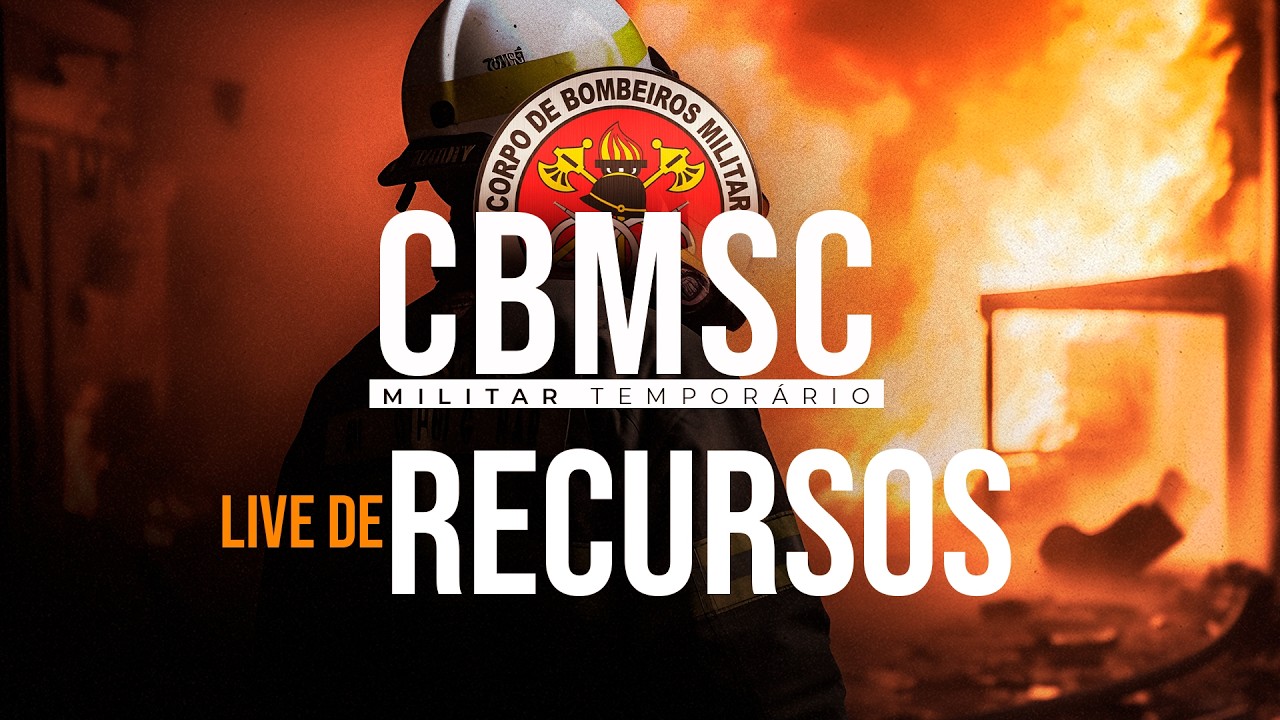 CBMSC | Militar Temporário | Live de Recursos