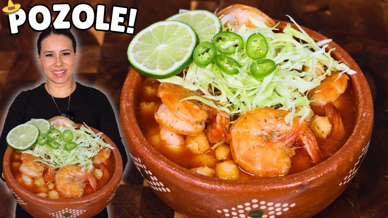 No es Pozole Normal..¡Es de Camarón! Receta Mexicana Irresistible