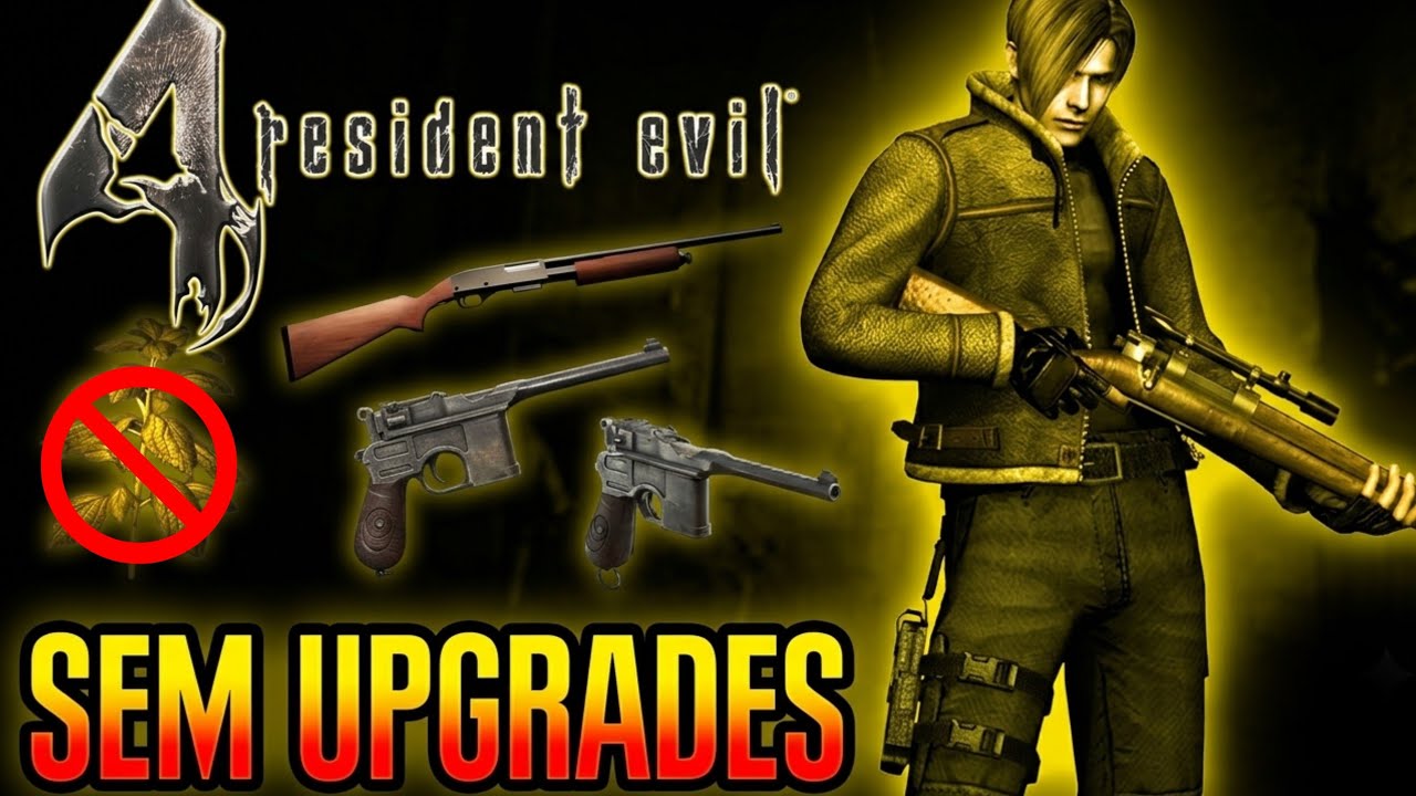 RE4OG - ARMAS ANTIGAS, SEM UPGRADE, SEM ERVAS AMARELAS, - NO PROFISSIONAL