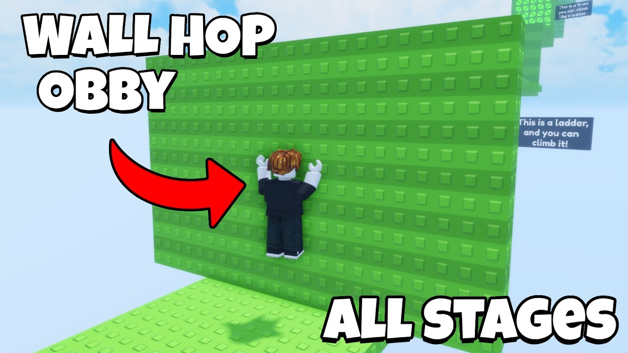 HARD Wall Hop Stage Obby (All Stages 0-140)
