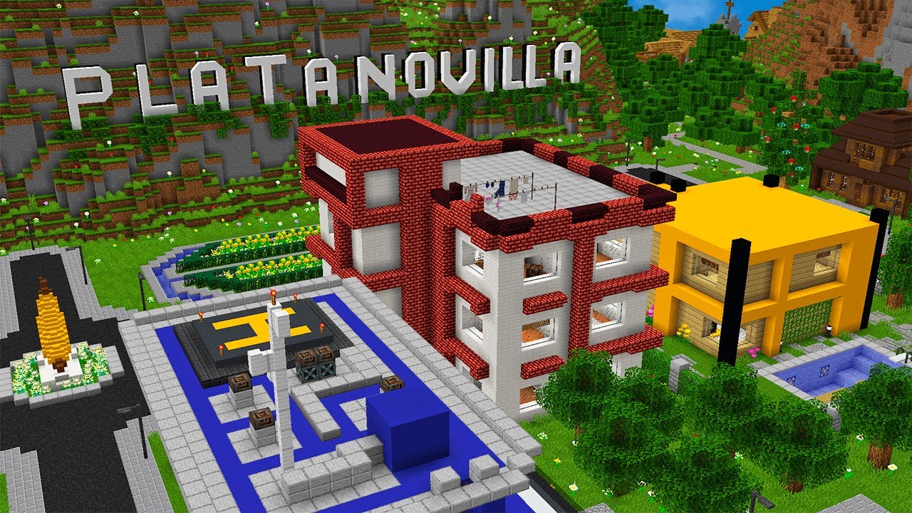 LA NUEVA CIUDAD DE MASSI EN MINECRAFT PLATANOVILLA 😍🍌