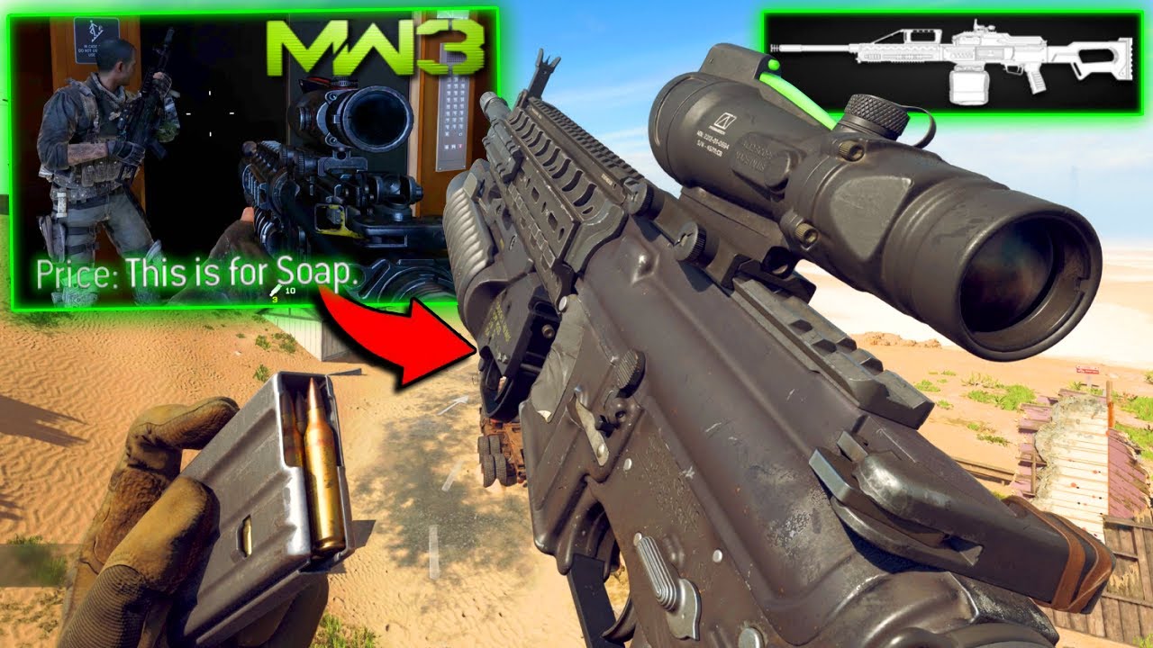 MW3 Dust to Dust Loadout - Price's M4A1 & PKP Pecheneg in Warzone Season 2 Win Gameplay