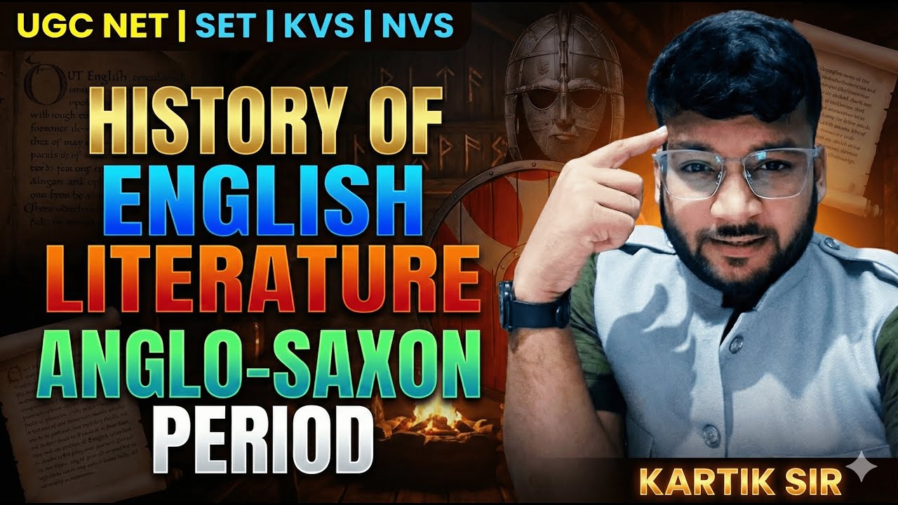 History Of English Literature | Anglo Saxon Period | UGC NET English Literature | By Karik Sir
