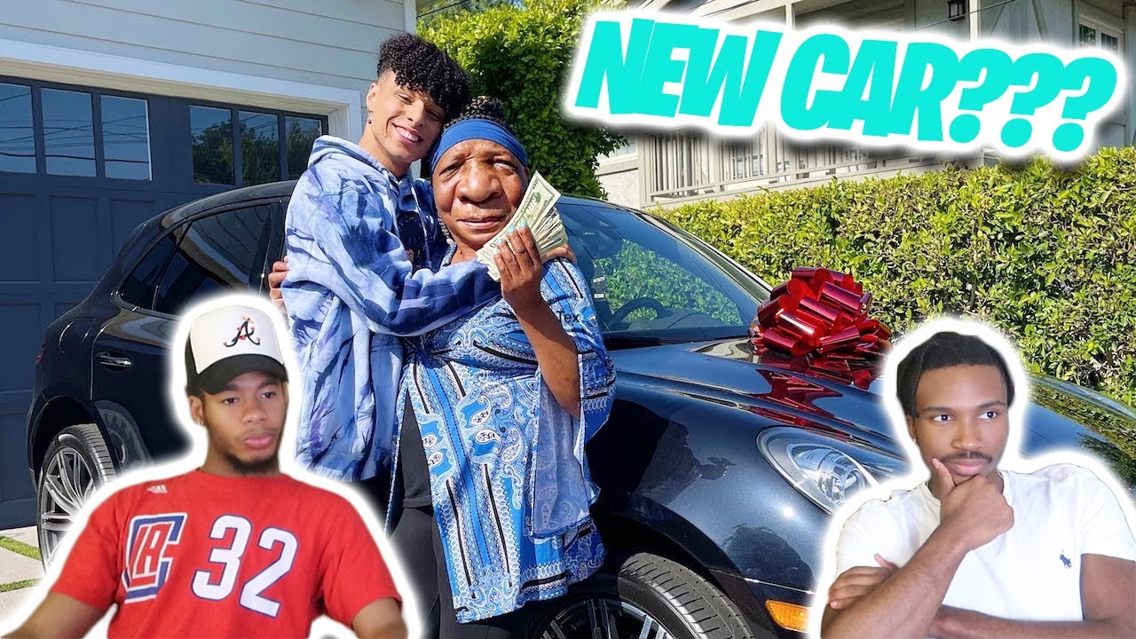 SURPISING MY GRANDMA WITH HER DREAM CAR Larray Reaction Video