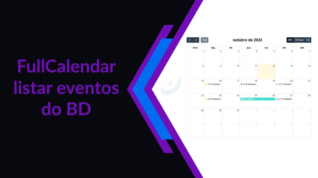 #1 - Como usar FullCalendar com PHP e listar eventos do banco de dados