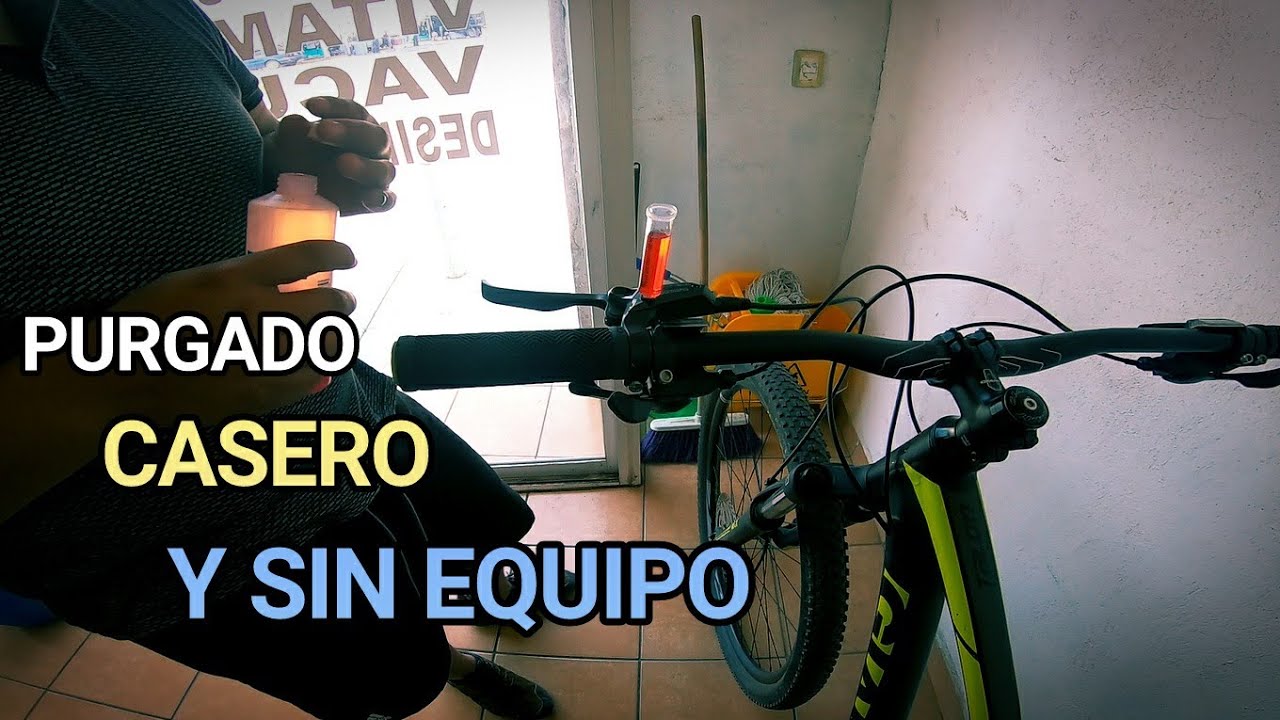 Como cambiar líquido y purgar los frenos Hidráulicos de tu bicicleta sin el equipo! || Giant Talón