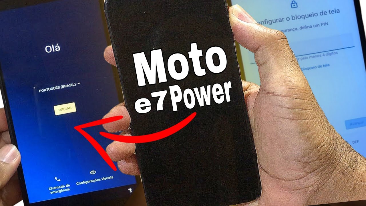 Moto e7 Power - Como Remover Conta Google Moto E7 Power