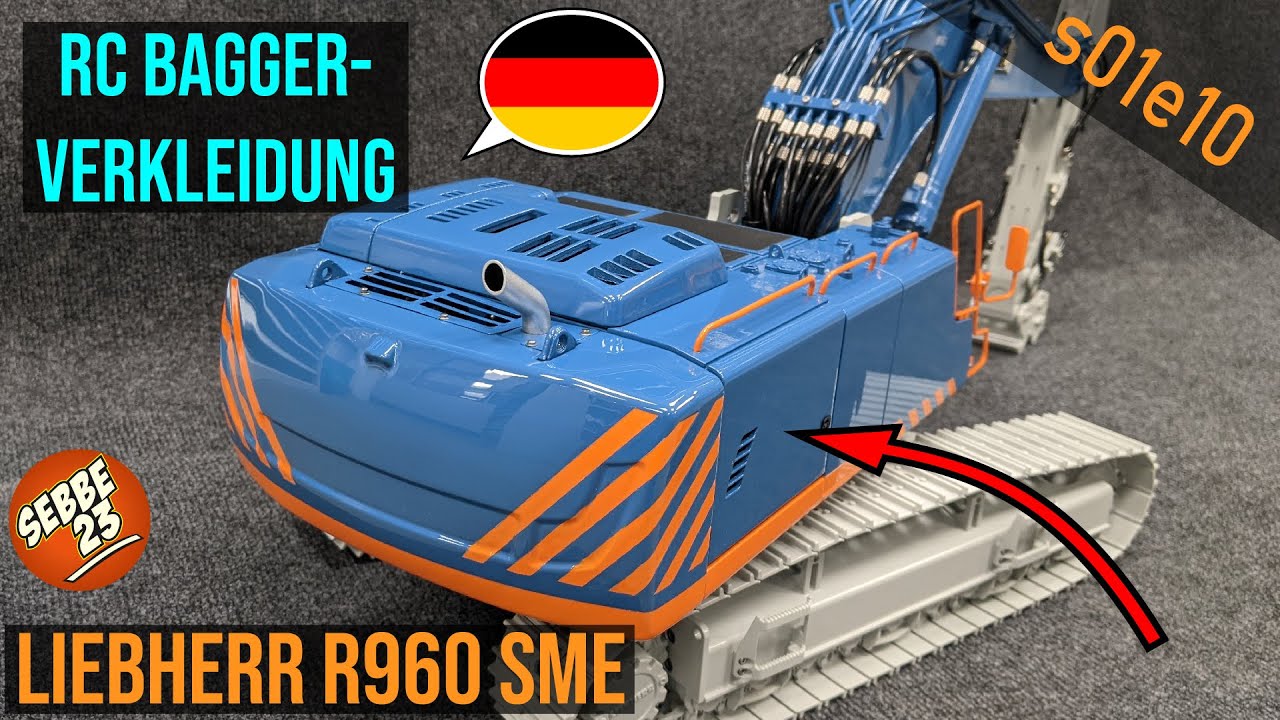 RC Bagger Außenverkleidung - Teil 10 - Liebherr R960 s01e10 DE