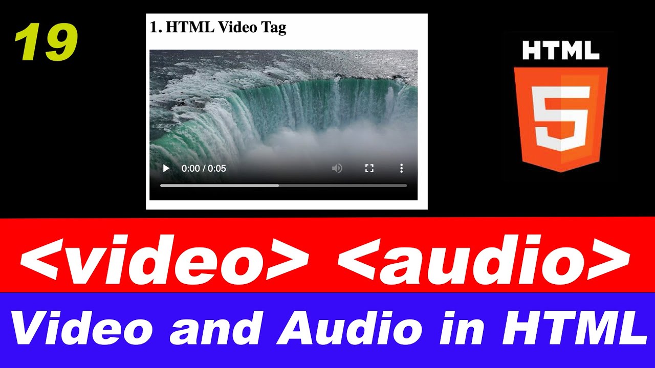 video and audio in HTML (Beginner Friendly)