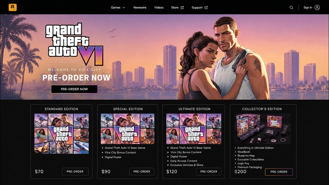 NEW Grand Theft Auto 6 Pre Order Prices & Editions LEAKED..