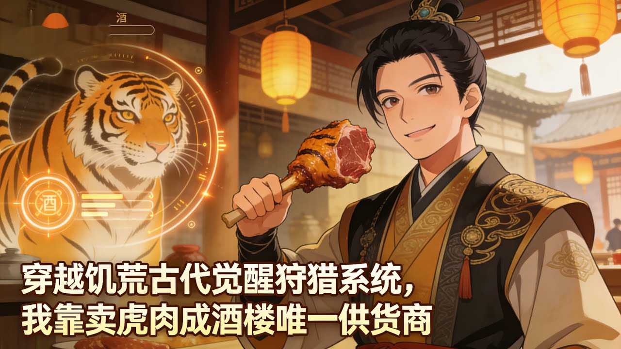 穿越饥荒古代觉醒狩猎系统，我靠卖虎肉成酒楼唯一供货商。系统在手，饥荒于我如坦途，美酒佳人皆可得。#種田 #種田文 #種田小說 #年代小說 #動漫 #漫畫 #小說推薦