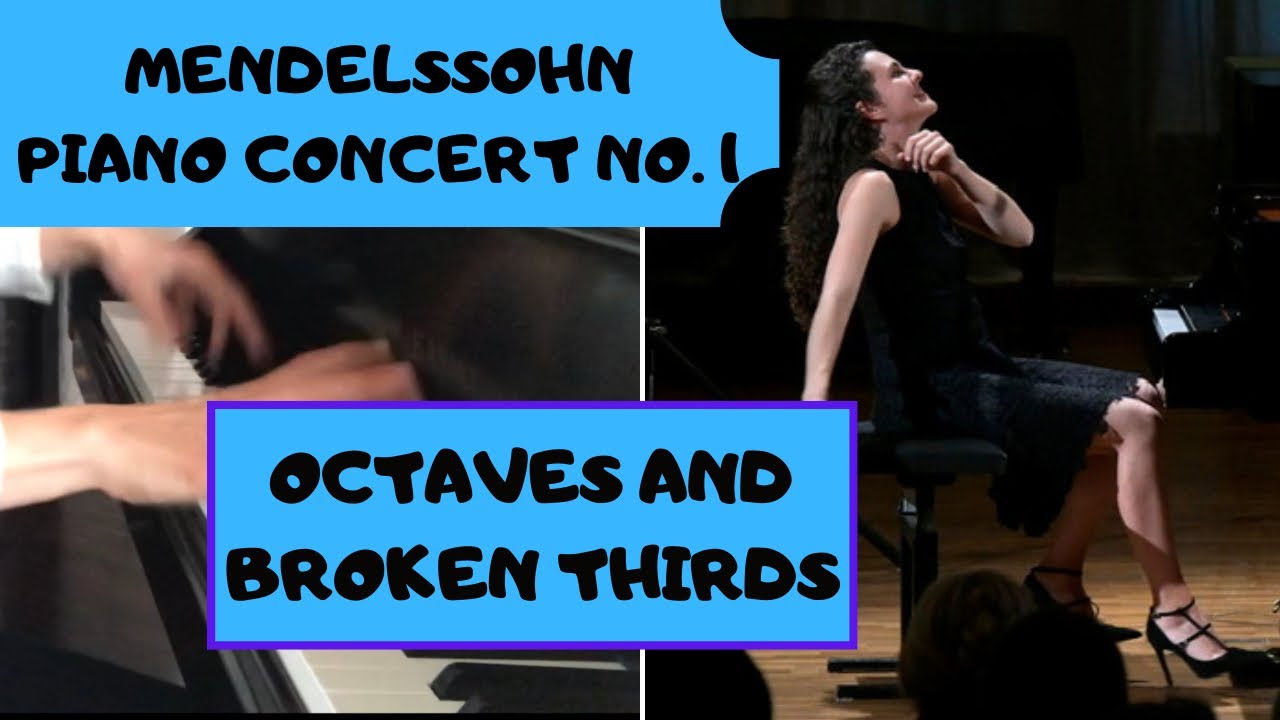 MASTER FAST BROKEN THIRDS AND OCTAVE JUMPS // Mendelsohn Piano Concerto No. 1 - Piano Tutorial