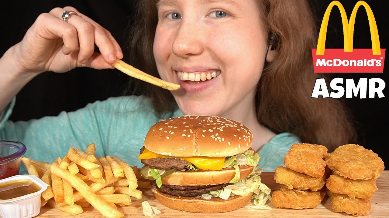 ASMR McDONALD'S DOUBLE BIG MAC MUKBANG (Collab With Dam Bee ASMR) EATING SOUNDS