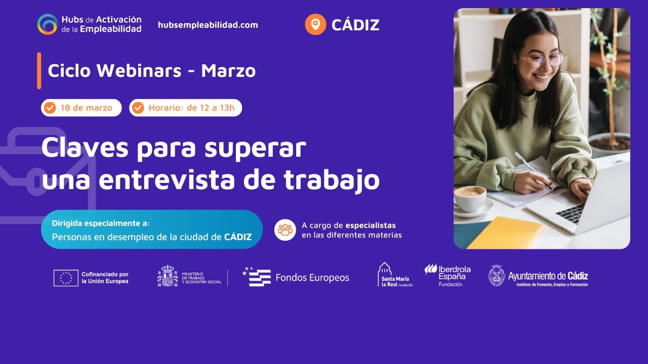 Claves para superar una entrevista de trabajo - Webinar Hubs Activación Empleabilidad